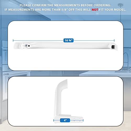 Lifetime Appliance Parts Upgraded Single Door Handle Compatible with Frigidaire Refrigerator - 5304506469, 5304504507, 5304486359, 242059501, 242059504 (Slope Left) - Grill Parts America