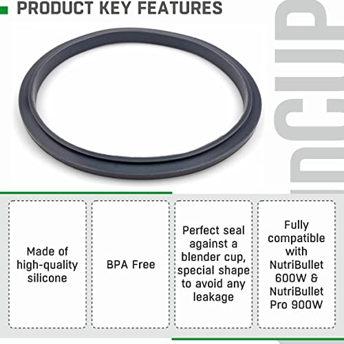 Gasket Replacement Rubber Ring Seal Rings Gaskets Part for Nutribullet Replacement Parts Accessories Blender 900 Series 600W and 900W - Kitchen Parts America