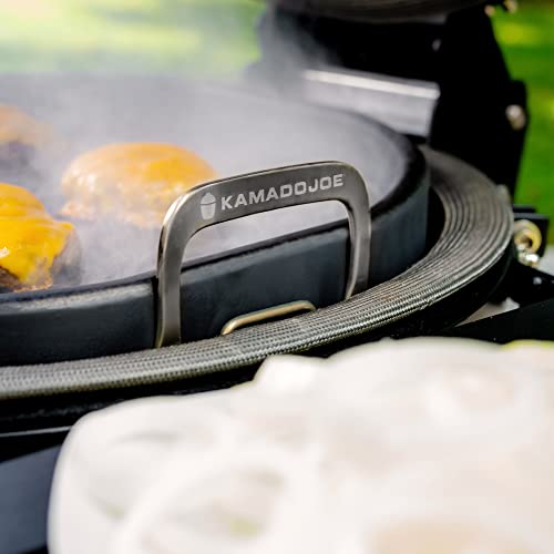 Kamado Joe KJ15094522 Karbon Steel Griddle for Classic Joe Grills, Black - Grill Parts America