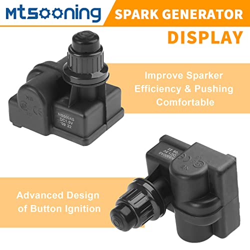 Mtsooning Spark Generator 5 Outlet, Universal Push Button Igniter, AA Battery BBQ Gas Grill Ignitor Replacement for Broil King Broil-Mate Huntington - Grill Parts America