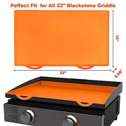 Blackstone Griddle Cover Silicone Griddle Mat for 22 Inch Blackstone Griddle, Heavy-Duty Food Grade Silicone Mat to Protect Griddle from Pollen, Debris and Rust, All-Season Protective Griddle Cover - Grill Parts America