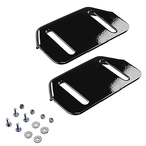Gpartsden 784-5580 Slide Shoes Replacement for MTD Snow Thrower Cub Cadet Yardman 784-5580-0637 Snow Blower 2 Pack (Skia Black) - Grill Parts America