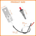 Tigbear 80462 Push Button Piezo Grill Igniter Kit Replacement for Weber Q100 Q200 Gas Grill, Flame Starter Push Button Piezo Kit - Grill Parts America