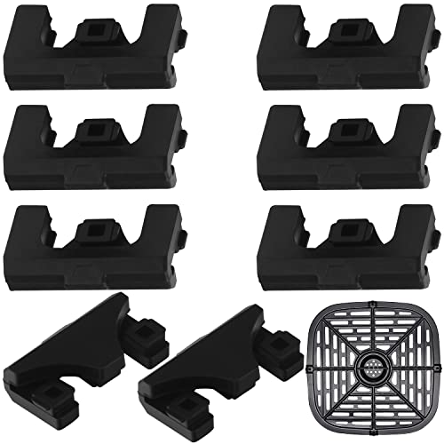 Impresa - Silicone Air Fryer Rubber Bumpers - 8 Pack - Protective Feet for Vortex, Cosori, and Other Compatible Brands - Prevents Tray and Basket Damage - Replacement Parts - Grill Parts America