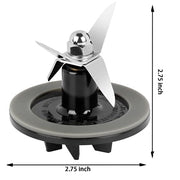 Replacement Parts Blender Blade Assembly with 3 Pieces Blender Gaskets，Fit for Cuisinart CBT-500, SB5600, CB600 - Kitchen Parts America