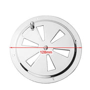 HNHN 4'' BBQ Smoker Air Vent, Stainless Steel Pinwheel Grill Smoker Exhaust Vent Stove Air Vent Damper, silver - Grill Parts America