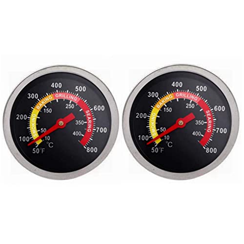 2 pcs BBQ Grill Temperature Gauge, Charcoal Pit Grill Smoker Thermometer Gauge BBQ Temp Gauge - Grill Parts America