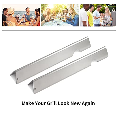 Zemibi Grill Flavorizer Bars Replacement for Weber 66030, 66033, Weber Genesis II LX 400 Series Gas Grill, Weber Genesis II SE-410 Grill Parts and Genesis II E-410 LP, 7 PC Stainless Steel Heat Plate - Grill Parts America