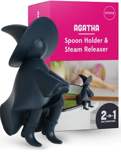 OTOTO Agatha Spoon Holder for Stove Top - Fun Kitchen Gifts for Homecooks - Spatula Holder and Cooking Spoon Rest for Stove Top and Kitchen Counter - Heat-Resistant, BPA-Free Fun Kitchen Gadget - Grill Parts America