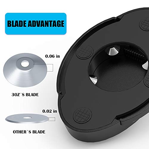 Pack Premium Dual Blade Wine Foil Cutter - Wine Bottle Opener Accessory - Gift for Wine Lovers by 3OZ (BLACK, 2) - Kitchen Parts America