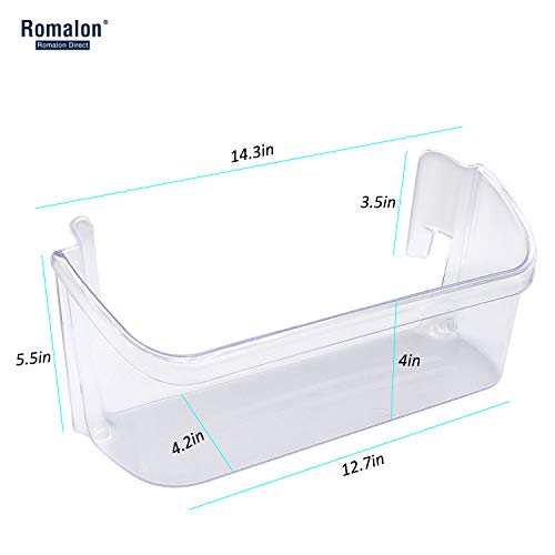 Romalon 240363702 Door Bin 14.3in(L)×4.2in(W)×5.5in(H) Replaces 891287 AH430207 EA430207 PS430207（1 Pack）Replaces 240363705, 240363708, AP2116106 - Grill Parts America