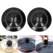 BORDSTRACT 2PCS Pot Lid Knobs, Pot Lid Knob, Pan Lid Holding Handle, Universal Kitchen Cookware Lid Replacement Knob, Heat Resistant, for Casserole Kettle Cover Glass Saucepan Lid Pot - Kitchen Parts America