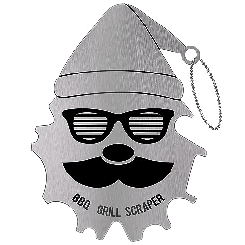 BBQ Grill Scraper, Stocking Stuffers for Men, Bristle Free Safe BBQ Scraper Fits Any Grilling Grate or Smoker Cleaning Tool and Kitchen Gadgets,Ideal Gifts for Christmas Men Dad Husband - Grill Parts America