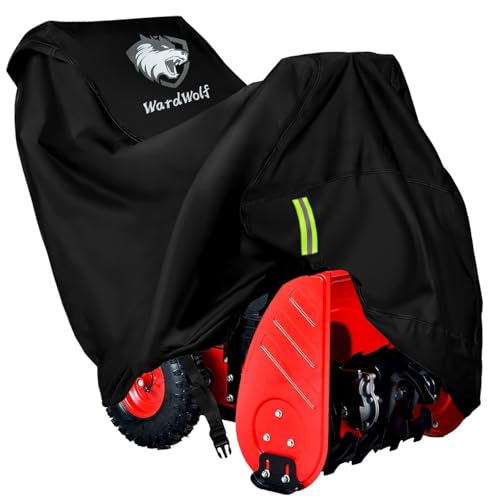 HOMEYA Snow Blower Cover Two Stage Snow Thrower Protection Cover Heavy Duty Waterproof Protector