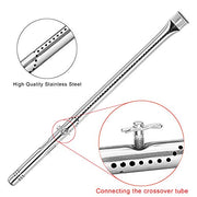 Uniflasy Grill Part Kit for Charbroil Advantage 4 Burner 463240015 463432215 463343015 463344015 Gas Grill 3 Burner 463436815 Heat Plate Tent Shield Grill Burner Pipe Adjustable Crossover Tube - Grill Parts America
