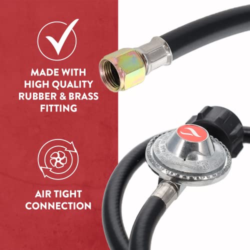 Gas One 3 Ft Propane Regulator And Hose – Replacement Grill Part