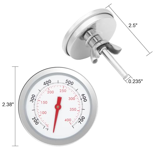 67088 67731 Grill Thermometer for Weber Genesis 300, Genesis II & Summit Series Grills, Genesis E/S 310 330 Temperature Gauge, Center Mount, 2-3/8” Diameter, Thermostat Replacement for Weber - Grill Parts America