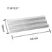 Kalomo Stainless Steel Grill Heat Plates Shield Flame Tamer, 17-9/16" BBQ Gas Grill Replacement Parts for Lowes, Perfect Flame 276964L, Huntington 6561-64, GrillPro 224069, Broil King, Broil-Mate - Grill Parts America