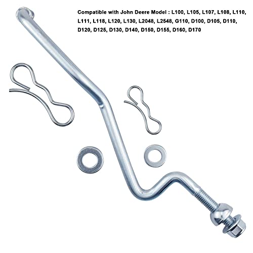GX20497 Front Draft Arm Kit - Compatible with John Deere GX20497A M112982 H135891 24M7044, for Mower Deck Lift Linkage Arm 102 115 125 155C D155 LA L100 L120 L130 LA120 D140 X S E Series, w/Hardware. - Grill Parts America