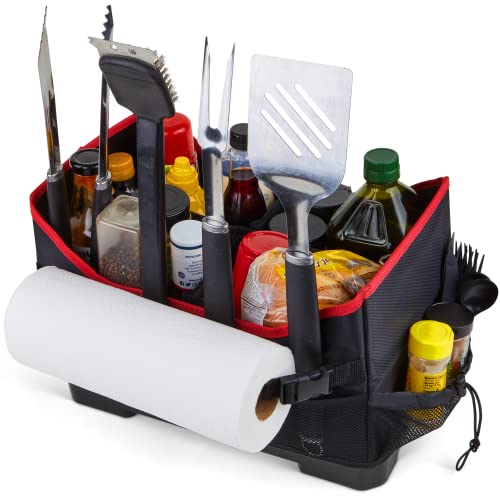 Grillman Large Griddle/Grill Caddy - Grill Caddy for Outdoor Grill, Grill Blackstone Caddy Condiment Holder, Grilling Accessories for Outdoor Grill - Grilling Gifts for Men, Father's Day Grill Gifts - Grill Parts America
