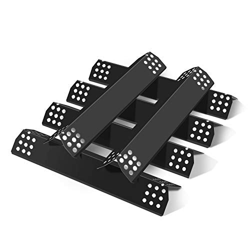 MONIBAQ 6 pcs Flame Tamers for Nexgrill 720-0896 720-0896B 720-0898 720-0830H 720-0783E Replacement Parts, Porcelain Steel Heat Plates Heat Shields - Grill Parts America