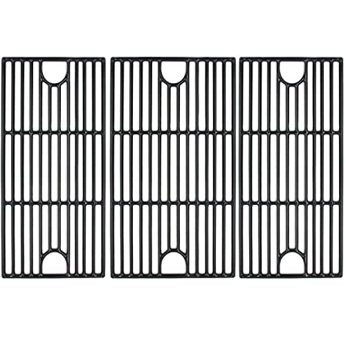Hongso 17 5/8" Porcelain Coated Cast Iron Cooking Grid Grates Replacement for Brinkmann 810-2545-W, 810-1456-S, 810-9425-W, 810-9520-S, 810-8300-W, 810-7231-W Gas Grill, Set of 3 (PCG233) - Grill Parts America