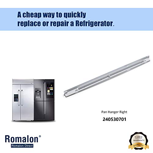 240530701 Meat tray hanger (right), Compatible with Frigidaire Refrigerator drawer slides - replaces 240460501 PS430917 - Grill Parts America