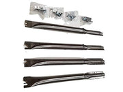 Brinkmann Set of Four Stainless Steel Heat Plates and Four Burners for Grill Master and Uberhaus Gas Grill Models - Grill Parts America