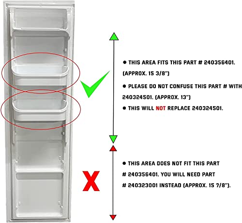 UPGRADED Lifetime Appliance 240356401 Door Bin Compatible with Frigidaire Refrigerator Shelf Replacement | Frigidaire Replacement Parts | Frigidaire Door Shelf Replacement - AP2116036 - Grill Parts America