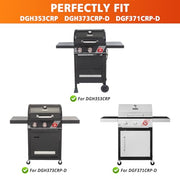 Hisencn Grill Parts for Dyna-glo DGH353CRP, DGF350CSP, DGH373CRP-D, DGF371CRP-D Grills, Stainless Steel Grill Burner Tubes & Porcelain Steel Heat Plates Grill Replacement Parts for Dyna Glo Grill - Grill Parts America