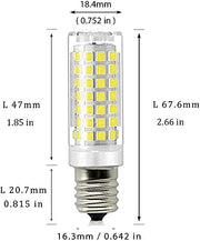 Microwave Oven Appliance 8W E17 LED Bulb (75W Halogen Bulb Equivalent) Dimmable Ceramic Body Appliance Bulb Microwave Oven Light Bulb (2-Pack , Daylight White 6000K) - Grill Parts America