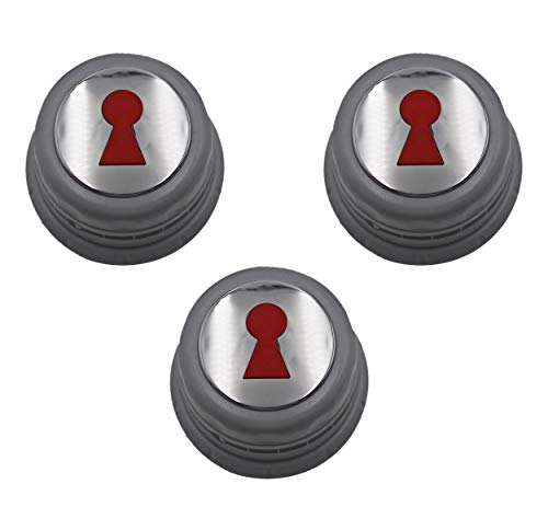 ShineUs 88848 Gas Grill Control Knob，Compatible with Weber Genesis Gas Grills (2011-2016) Models (Set of 3) - Grill Parts America