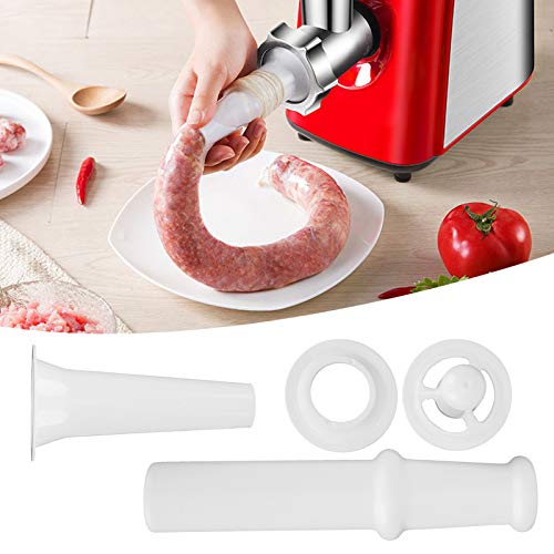 Food Grinder Attachment for Kitchen Aid Stand Mixers with Universal Food Pusher + Sausage Filler Nozzle + Kubbe Attachment for Size 5 Meat Grinder - Kitchen Parts America