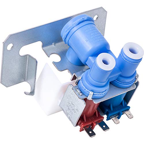 LIFETIME WARRANTY WR57X10051 Refrigerator Dual Inlet Water Valve Replacement Part by BlueStars - Exact Fit for GE Kenmore Hotpoint Refrigerators - Replaces riv-12ae21 AP3672839 WR2X10105 WR57X98 - Grill Parts America