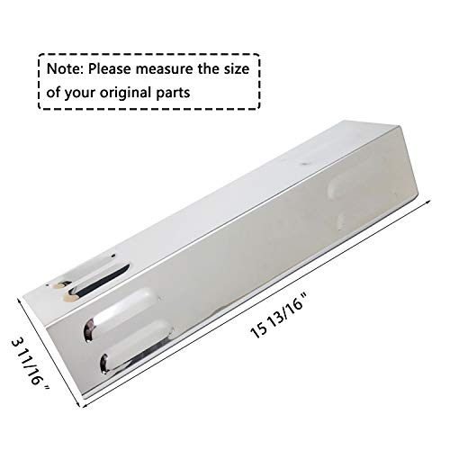 Hisencn Heat Plate for Dyna Glo Grill Replacement, 105-13003 Part for Dyna-Glo 5 Burner DGE 530/480/486 Series DGA480SSN, DGA480BSP, DGB390SNP-D, DGB390GNP-D, DGE530GSP Gas Grill Models, 5-Pack - Grill Parts America