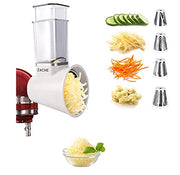 Slicer/Shredder Attachments for KitchenAid Stand Mixers, Food Slicers Cheese Grater Attachment, Salad Maker Accessory Vegetable Chopper with 4 Blades Dishwasher Safe - Kitchen Parts America