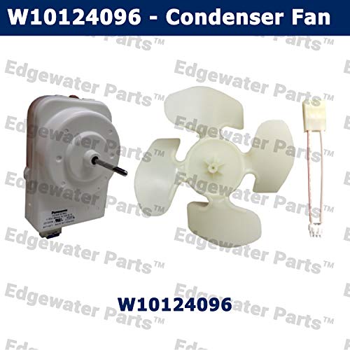 Edgewater Parts W10124096, AP4318657, PS1957416 Refrigerator Condenser Fan Motor Kit Compatible with Whirlpool, Kenmore, KitchenAid, Maytag, Estate (Fits Models: ED5, GS2, GS6, MSD) - Grill Parts America