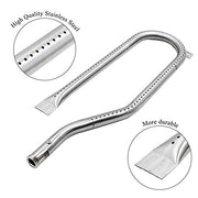 Hisencn Repair kit Replacement for Jenn Air 720-0337, 7200337, 720 0337 Gas Grill Model, 4pack Stainless Steel Burners Pipe Tube, Heat Plates Sheild Tent, Set of 3 Grill Cooking Grid Grates - Grill Parts America