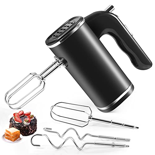 5 Speed Electric Hand Mixer with 4 Stainless Steel Accessories - Kitchen Parts America