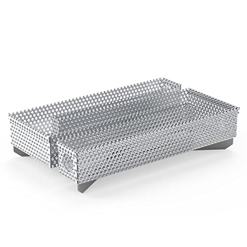 only fire 12 Hours Pellet Maze Smoker Tray, Grill Smoker Box for Hot and Cold Meat, Cheese Smoking, Fits Any Gas Grills, Charcoal Grills or Smokers, 5" x 8" - Grill Parts America