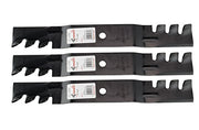 3 Rotary Copperhead Toothed Mulching Mower Blades Fit Toro Timecutter Z 5000 Series 50 Deck 112-9759-03 110-6837-03 - Grill Parts America