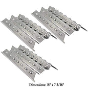 Hisencn Replacement Stainless Steel Parts for Perfect Flame 3019L, Perfect Flame 3019LNG Gas Grill Models Stainless Steel Replacement Grill Burner & Heat Plate Repair Kit - Grill Parts America