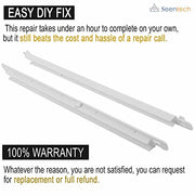 UPGRADED Lifetime 240365401 & 240356501 Refrigerator Meat Pan Hangers (Left & Right) - Compatible with Frigidaire & Kenmore Refrigerators – Replaces: EA430245, PS430245, 891310, AH430245, 891216 - Grill Parts America