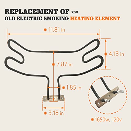 Electric Smoker Heating Element Parts Rplacement for Pit Boss Vertical Smoker, 1650Watts Heating Element fit for Pit Boss 2-Series & 3-Series Digital Electric Vertical Smoker - Grill Parts America
