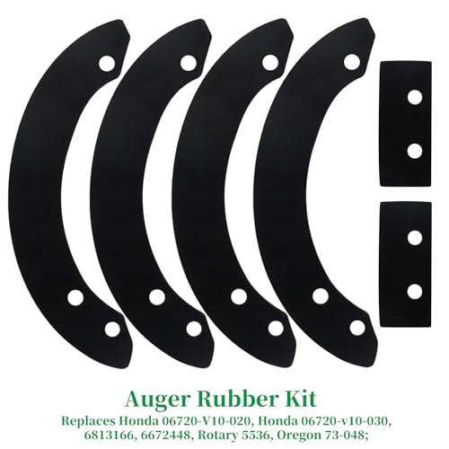POSEAGLE 06720-V10-020 Auger Rubber Kit with 76322-V10-020 Scraper Blade Replaces Honda HS520 Paddles, Honda HS520 Paddle Kit, Honda HS720 Paddles for Honda HS520, HS720, 20 inch Snow Blowers - Grill Parts America