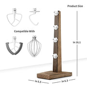 Wooden Stand Mixer Attachment Holders, Kitchen Accessory Organizer - Kitchen Parts America