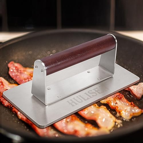 HULISEN Griddle Accessories for Blackstone, Heavy Duty Burger Press with Grill Spatula, Burger Smasher for Bacon Hamburger Steak Meat, 9 Inch Grill Press for Flat Top Grill Indoor Outdoor - Grill Parts America