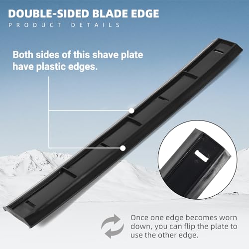 AR-PRO (2-Pack) Exact Replacement 731-08171 Snow Thrower Shave Plate - Scraper Plate for MTD, Troy-Bilt, Yard Machine, and More - Double-Sided Blade Edge - Improve Snow Removal Results - Grill Parts America