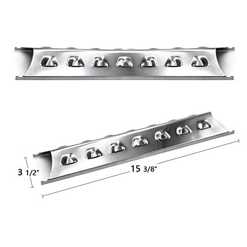Hongso Stainless Steel Heat Plate Tent for Kenmore 2518SL-2003-N, Master Forge 2518-3, 3218LT, L3218, Brinkmann 810-8410-S, Perfect Flame, Charmglow, 15 3/8 Inches Flavorizer Bar SPE181 (4-Pack) - Grill Parts America