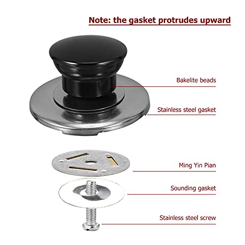 Yardwe Top Lid Handle Water Kettle Lid Knobs Whistle Kettle Replacement Cover Knobs for Tea Kettle Teapot Cover Sounding Kettle Lid 6pcs - Kitchen Parts America